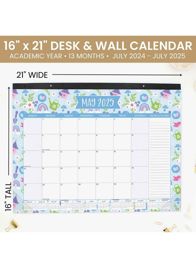 بلوم ديلي بلانرز تقويم مكتبي 2025 - لوحة تنظيم شهرية كبيرة مقاس 21 بوصة × 16 بوصة مع ملصقات (يناير 2025 - ديسمبر 2025) ورق نشاف لسطح المكتب - أيقونات العطلات - Image 2