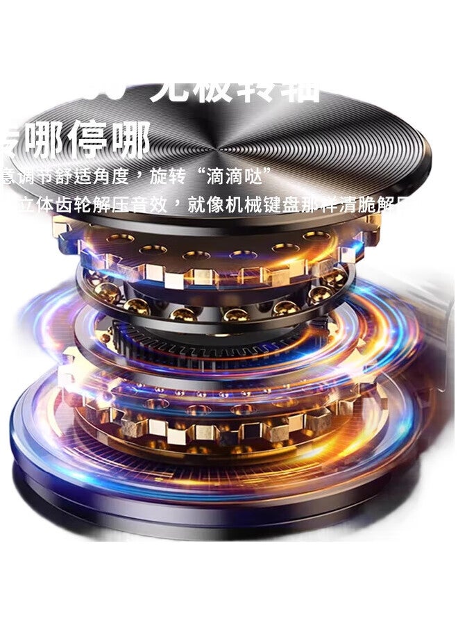 Bzbc Upgraded Thickened Mobile Phone Stand Ipad Tablet Stand Lazy Desktop Stand Bedside Live Broadcast Drama Multi-Function Compact Folding Portable 360° Rotating Gun - Image 2