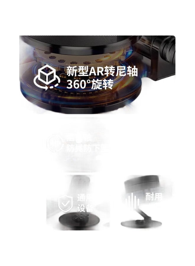 Bzbc Upgraded Thickened Mobile Phone Stand Ipad Tablet Stand Lazy Desktop Stand Bedside Live Broadcast Drama Multi-Function Compact Folding Portable 360° Rotating Gun - Image 3