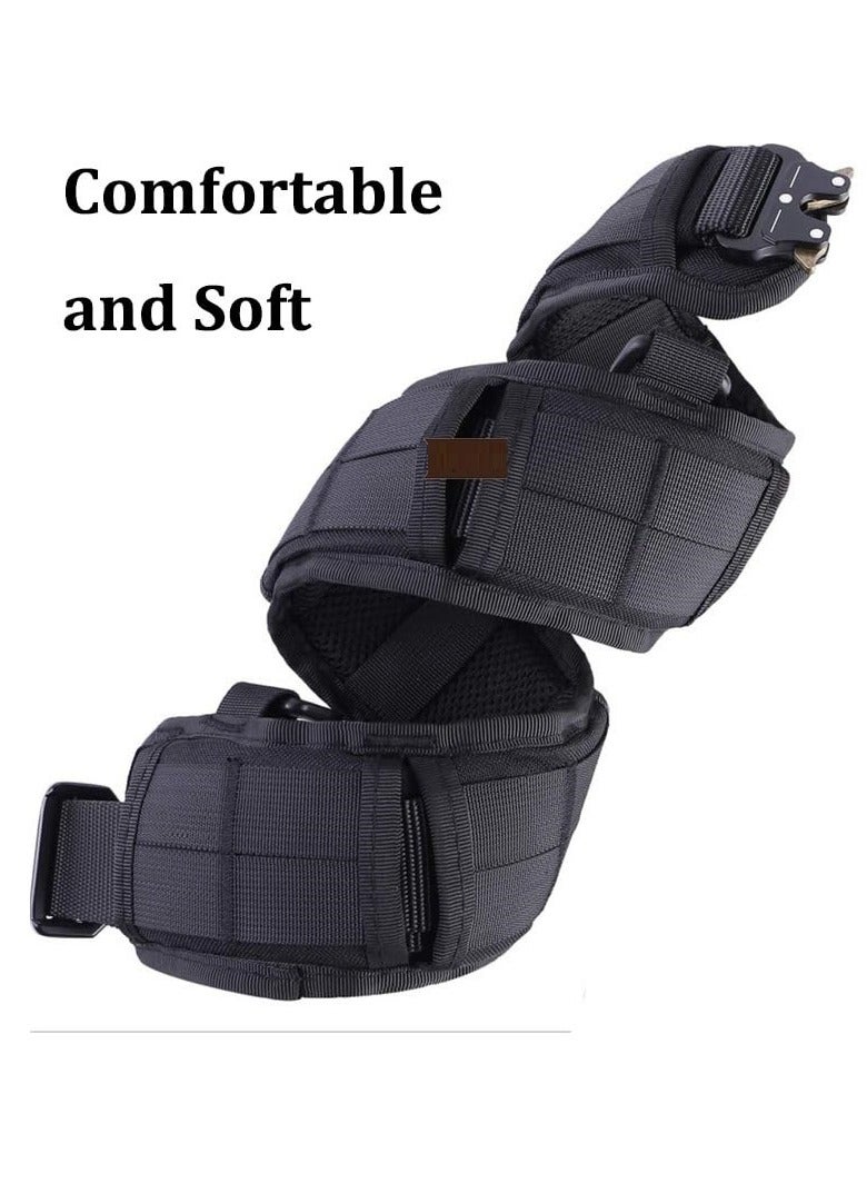 Bluejw 5-Piece Set Tactical Battle Belt Set,Slim Airsoft Molle Belt With Metal Buckle For Shooting Hunting,War Belt Game Belts And Bags Safe Life Defense Belts,Molle Pouch Included  - Image 4