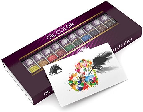 MyArtscape Oil Paint Set - 21ml x 12 Tubes - Artist Quality - Lightfast - Heavy Body - Highly Pigmented Oil-based Colors - Excellent Coverage - Professional Painting Supplies - Image 2