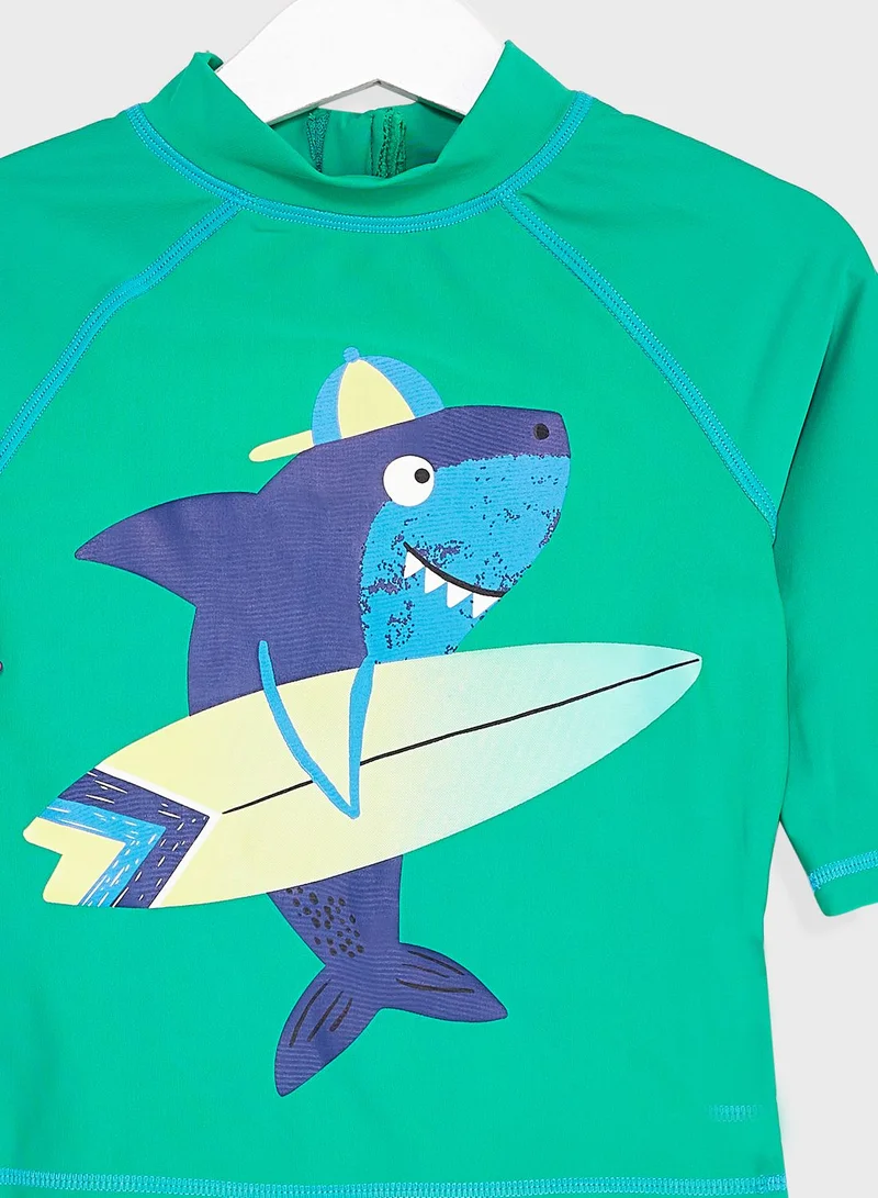 mothercare Kids Shark Print T-Shirt