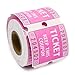 DGBDPACK 250 Raffle Tickets 5050 Double Roll Tickets for Raffles Carnival Door Prizes and Class Reward Pink - Image 3