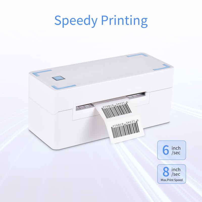4x6 Shipping Label Printer: USB Label Maker for Packages, Warehouse, FBA, Shopify, Etsy, eBay, UPS, USPS, DHL, FedEx - 203dpi Clear Printing, Fast 180mm/s, for Home Office Retail - Image 5