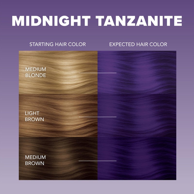 Splat | Midnight Complete Kit | Hair Dye | Semi-Permanent | Long Lasting | Vegan and Cruelty-Free (Midnight Tanzanite) - Image 3