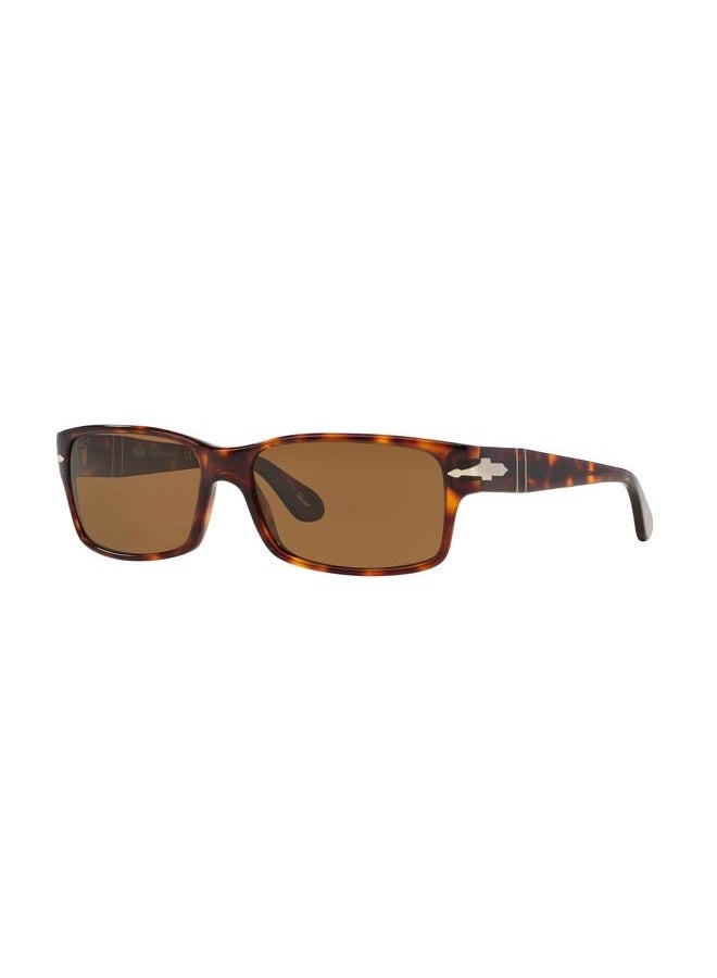 Persol Men's Brown Polarized Crystal Lens Sunglasses 58-16-140 mm, PO2803S, Havana - Image 1