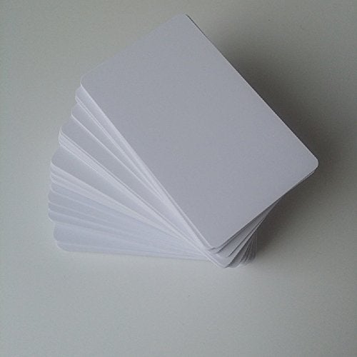 Brainstorm ID Inkjet PVC Cards (50 Pack) - Thin (20 Mil) Inkjet Printable ID Cards - Enhanced Ink Receptive Coating - Waterproof & Double Sided Printing - Works with Epson & Canon Inkjet Printers - Image 1