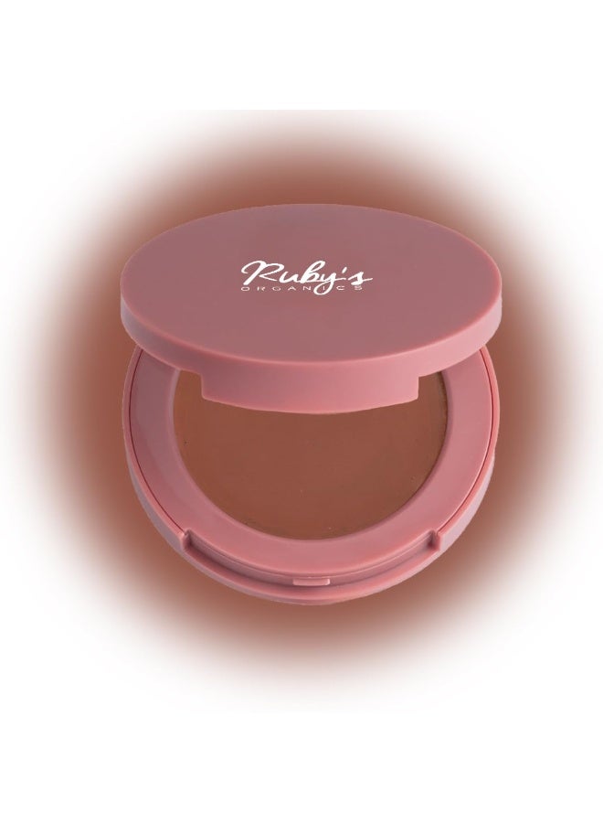 Ruby's Organics Ruby’s Organics Soft Matte Cream Blush- Blush for Cheeks, Matte Finish, Face Makeup- Enriched with Antioxidants and Vitamins, Chemical Free, 4.8g - Maple - Image 1