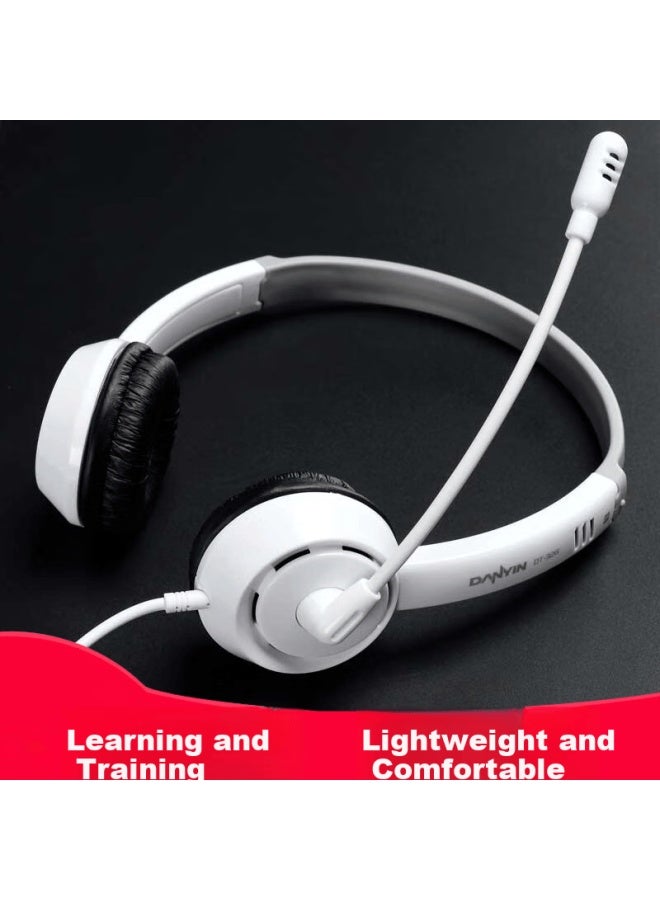 Danyin Dt326 Type-c Headphone Wired Over-ear For Students' Online Cl, English Listening And Speaking Exams With Microphone, C-type Compatible With Xiaomi, Huawei Tablets And Ipad - Image 4