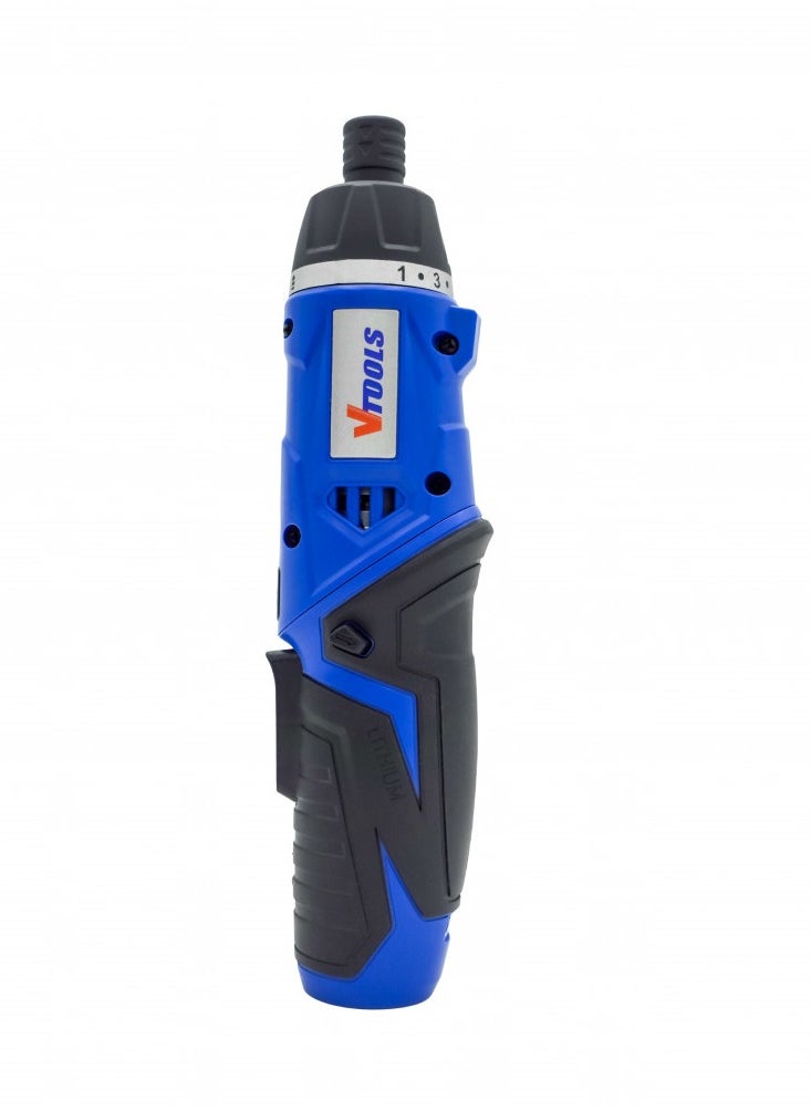 VTOOLS 3.6V Cordless Electric Screwdriver Set 17+1 Torque Rotating Handle Forward/Reverse switch LED Light USB Charge 19 Pcs Accessories & Tool Box  - Image 4