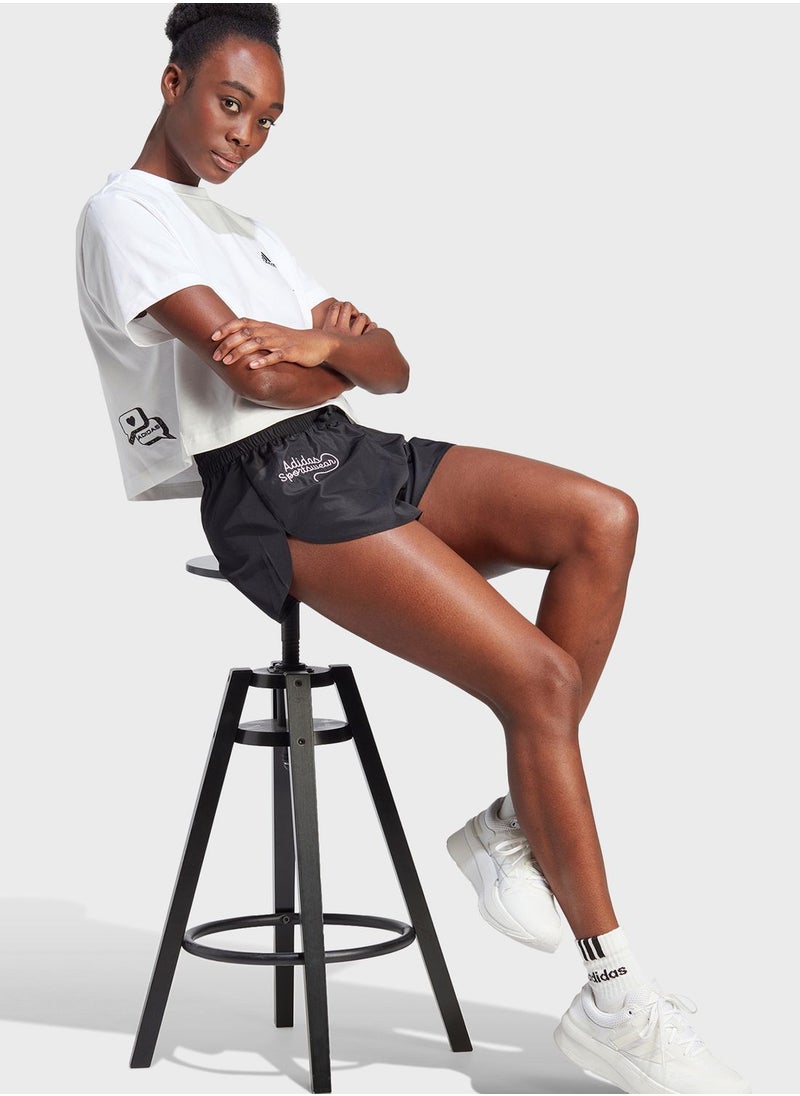 Scribble Woven Shorts