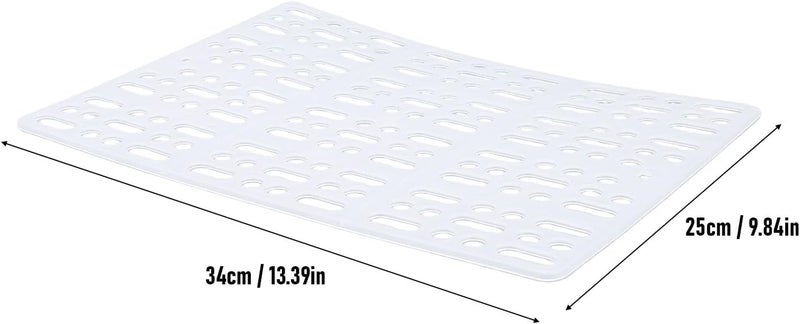 TOPINCN Rabbit Feet Pad, Food Grade Plastic Easy Cleaning Bunny Cage Floor Mat for Secure Fit, for Guinea Pig Rabbit Hutch (White) - Image 2