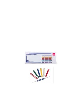 Deli 50-Piece Plastic File Fastener Multicolour  - Image 3