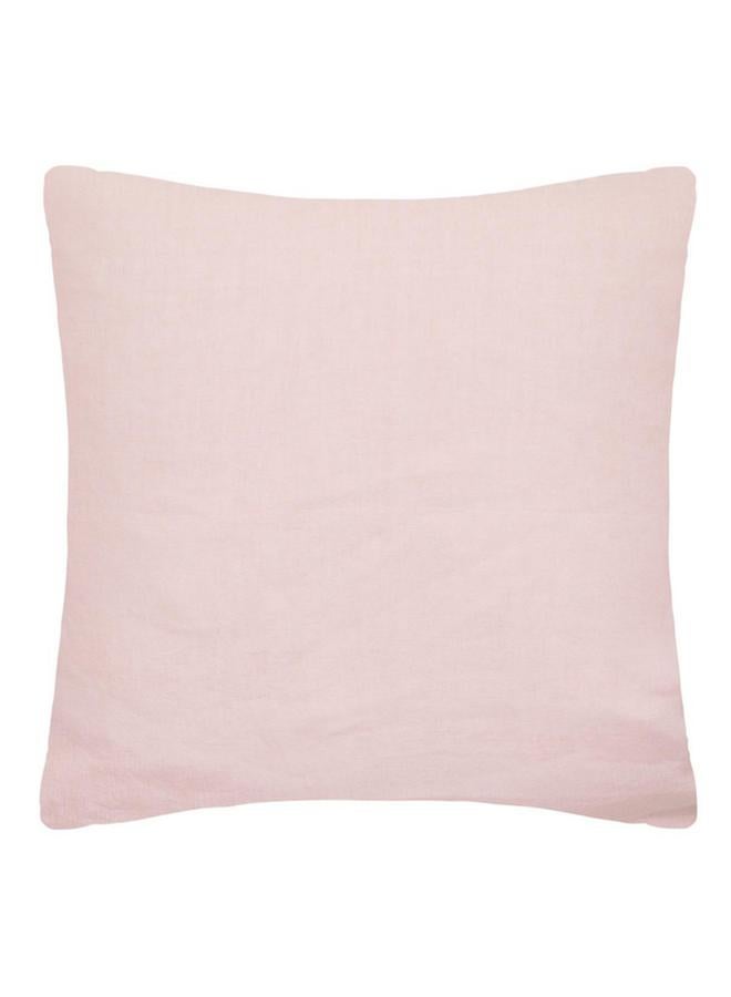atmosphera Linah Premium Quality Washed Linen Pillow Case Pink 65 X 65Cm 185299I - Image 2