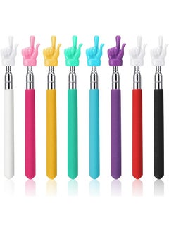 erorex Teacher Pointer Stick 8 Pcs Classroom Pointer Stick Finger Pointer Stick Retractable Reading Pointers Telescopic Demonstration Student Whiteboard Pointer Teacher Advertisement For Kids  - Image 1