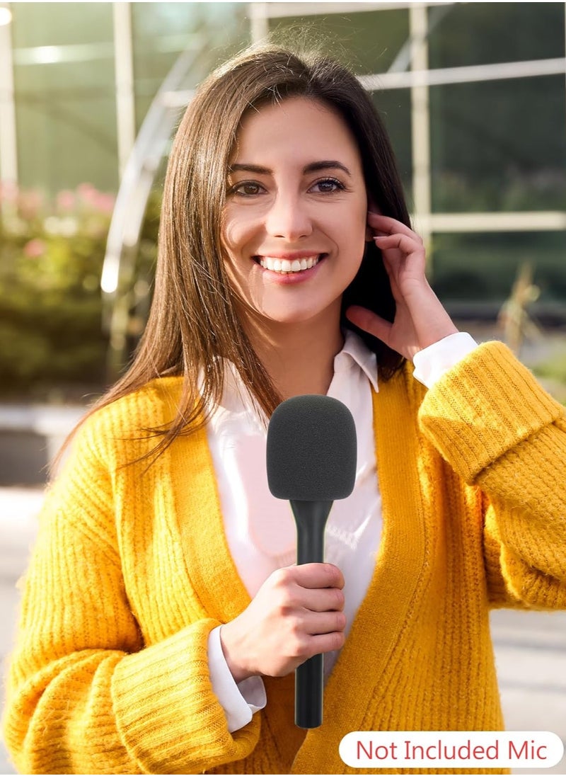 Universal Interview GO Handheld Adapter for Rode Wireless GO I/II, Rode Wireless Me/Pro, DJI Mic 1/2 – Hand Adapter Mic Clip with Pop Protection, Compatible with Most Lavalier Mics, Pack of 1 – Perfect for On-the-Go Interviews & Content Creation
