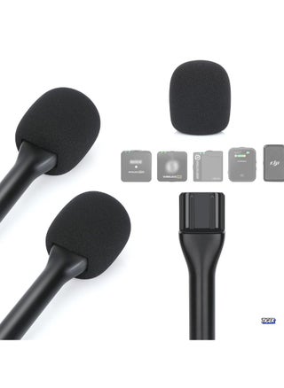 Universal Interview GO Handheld Adapter for Rode Wireless GO I/II, Rode Wireless Me/Pro, DJI Mic 1/2 – Hand Adapter Mic Clip with Pop Protection, Compatible with Most Lavalier Mics, Pack of 1 – Perfect for On-the-Go Interviews & Content Creation - pzsku/Z7307ADC31511B23DC34EZ/45/_/1735197581/a434e5be-5315-4af1-b8bd-dc04e3831828