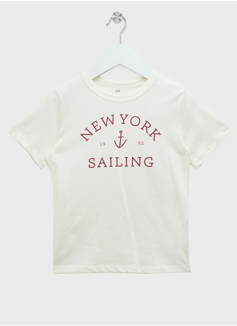 اتش اند ام Printed Cotton T-Shirt