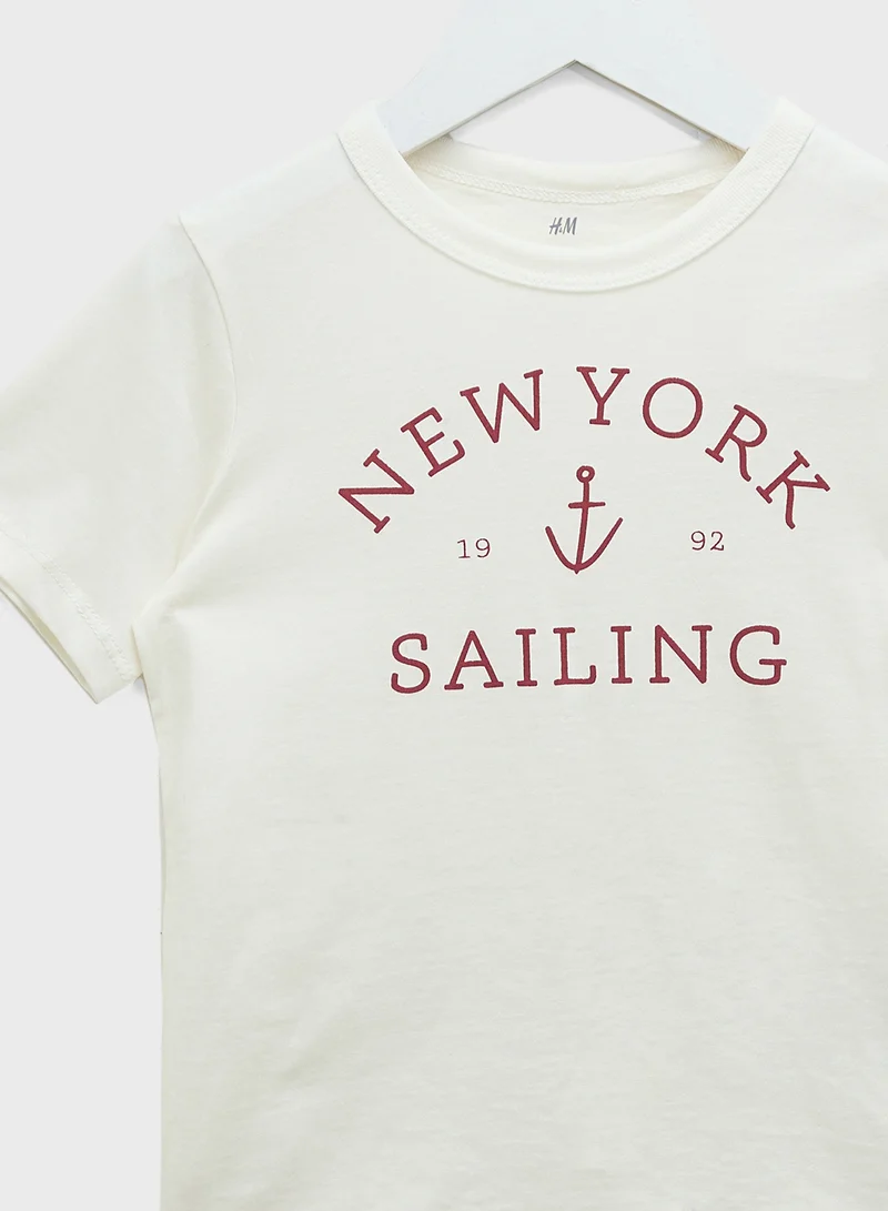 اتش اند ام Printed Cotton T-Shirt
