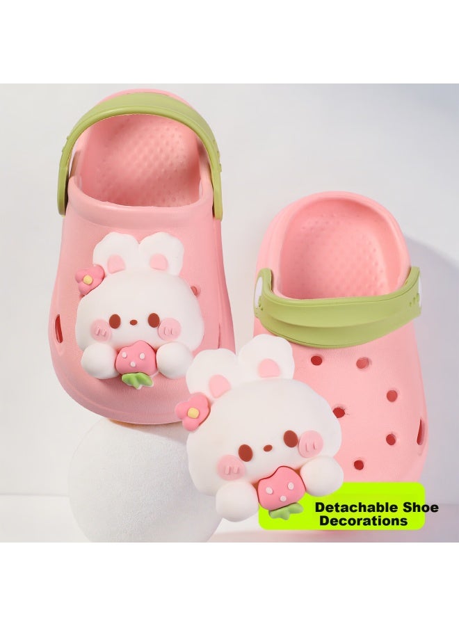 TUDOUWU Potato House Kids Slippers Soft Sole Indoor Outdoor Non-slip Summer Sandals Boys Girls Baby Clogs Rabbit Size 140 - Image 3