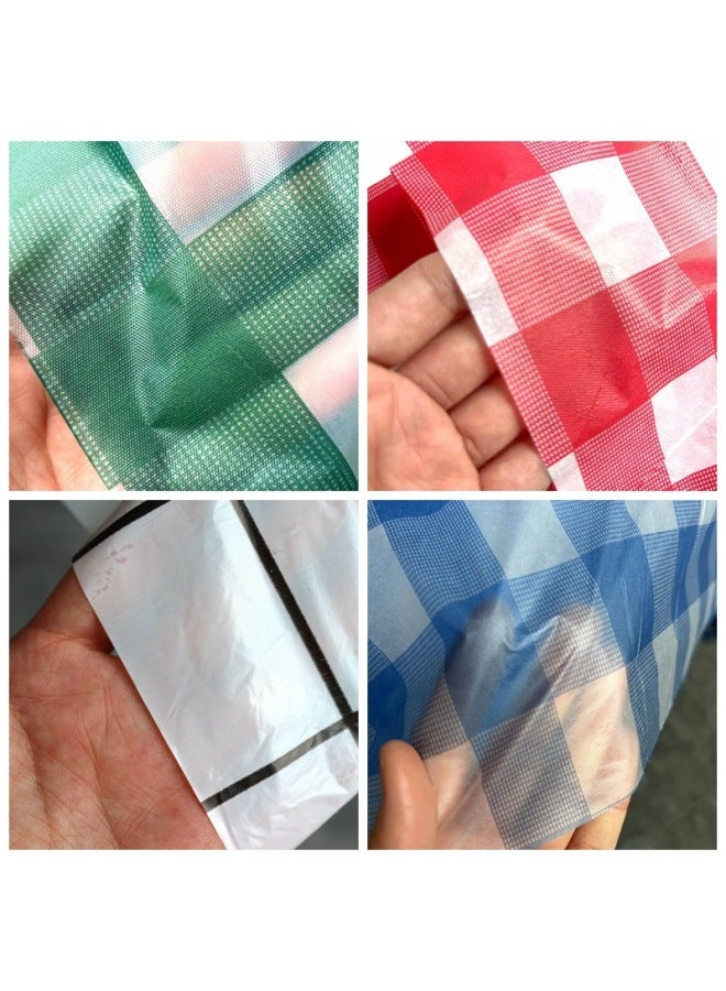 Source Manufacturers Supply Disposable Plastic Printed Tablecloth Catering Banquet Lobster Barbecue Table Mat Waterproof And Oil-proof-Color:10 Stacks★red Lattice-Specifications:120*120cm - Image 3