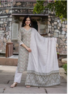 PRIYA’S PANACHE Cotton Batik Print Kurta Set with Dupatta | Ethnic Indian Wear for Women | Traditional Salwar Kameez | Ready-to-Wear Outfit  - Image 5