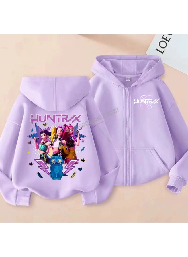 general K-POP: Demon Hunting Girl Group Printed Hoodie suitable for daily outings or styling making fans unable to put it down - Image 1