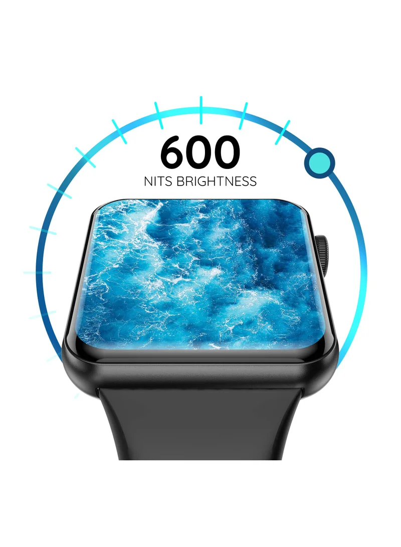 Pebble Vision Smartwatch 2"UHD Display, IP67 Water Resistance, 5 Days Long Battery with Advance Bluetooth Calling, 50+ Sports Modes Smartwatch for Men & Women, Compatible with Android & IOS, Evening Blue