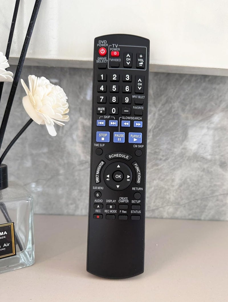 BOMAZ Replacement Remote Control for Panasonic DMR-EZ48V DMR-EZ48K DMR-EZ48VE DMR-EZ485 DMR-EZ485V DMR-EZ485VK DVD Recorder - Image 2