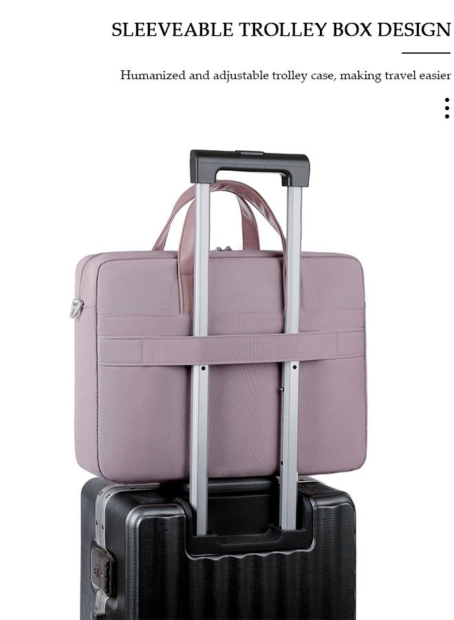 DUNISO 15.6 Inch Laptop Bag Lightweight Computer Bag Travel Business Handbag Briefcase Water Resistance Shoulder Messenger Bag for Men and Women Work Office - Image 3