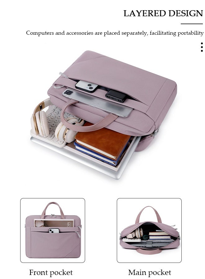 DUNISO 15.6 Inch Laptop Bag Lightweight Computer Bag Travel Business Handbag Briefcase Water Resistance Shoulder Messenger Bag for Men and Women Work Office - Image 5