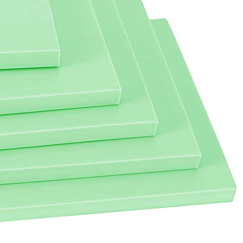 ZOENHOU 20 PCS 4 x 6 Inch Rubber Stamp Carving Blocks, Linoleum Blocks for Printmaking, Stamp Making, Green - Image 3