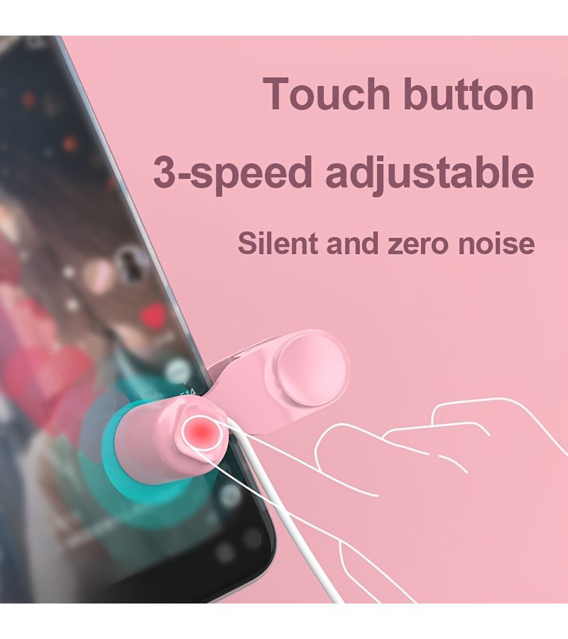 Pink Screen Automatic Clicker Intelligent Touch Button Three Speed Adjustable Stable Clipper No Damage To Screen Silent Zero Noise Anti Slip Design Convenient Operation Smart Simulation Human Hand Clicking Non Contact Clicking Capacitive Air Mapping Technology For Movie Likes Game Idle Orders Takeaway Grabbing Red Envelope Grabbing - Image 5