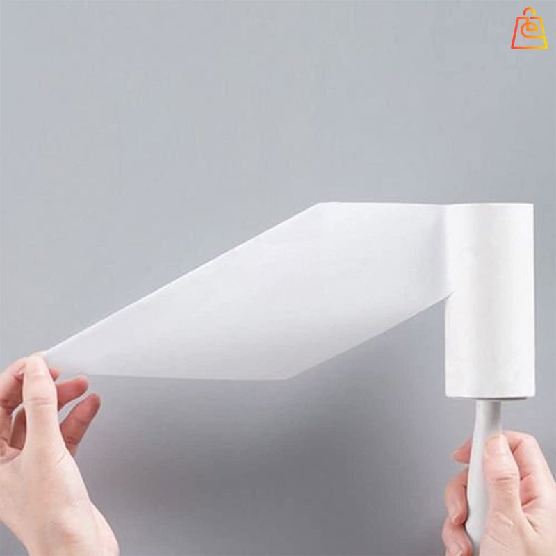 Epsilon Lint Roller Brush with 2 Refills Epsilon Easy Portable Sheets Lint Remover for Clothe Sofa Car Seat Carpet and for Pet Hair Remover Tool Flower 60 Sheets per Roller Zebra - Image 3