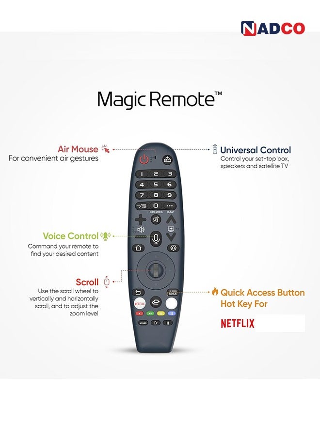 نادكو - تليفزيون فلات سمارت - 55 بوصة - NC-55T4K - WebOS - 4K Ultra H - Image 1