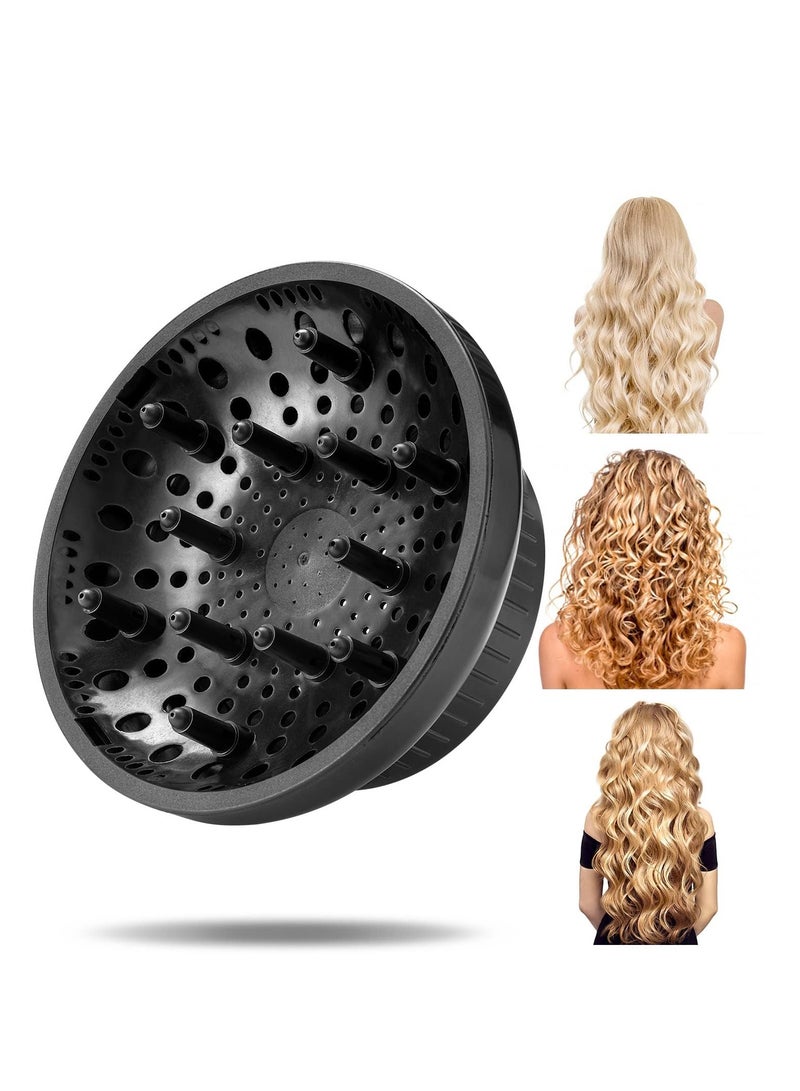 Hair Diffuser Diffuser Attachment for Hair Dryer Hair Diffuser For Curly Hair Diffuser Hair Dryer Universal Blow Dryer Defuzzer 1.4-2.4'' Nozzle Anniversary Birthday Gifts for Women - Image 1
