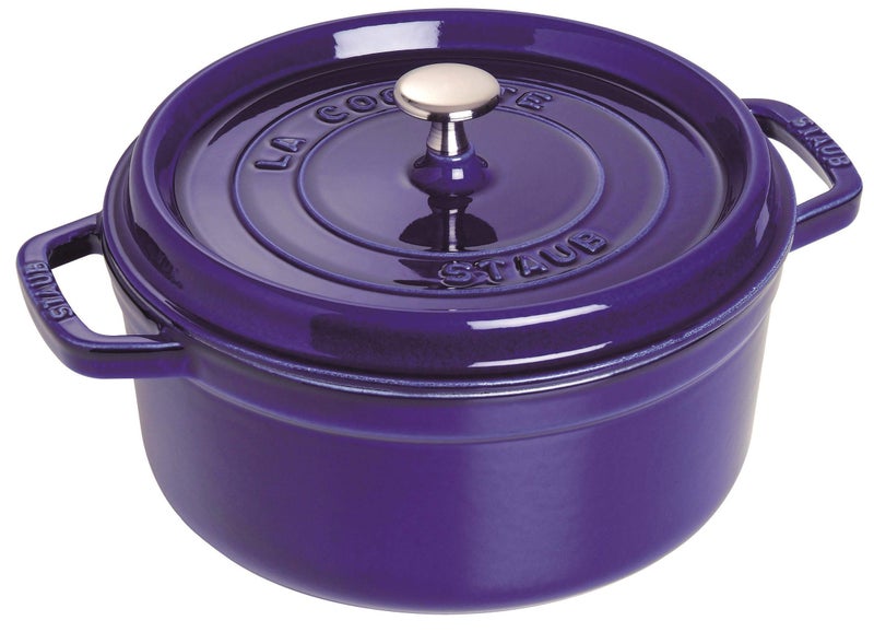 STAUB 40510-283-0 Cocotte Round 24cm Dark Blue - Image 1