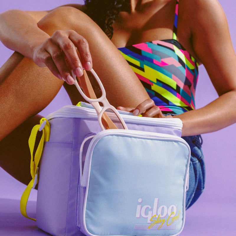 Igloo Lilac Breeze Retro Square Lunch Bag - Image 3