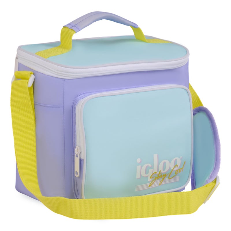 Igloo Lilac Breeze Retro Square Lunch Bag - Image 1