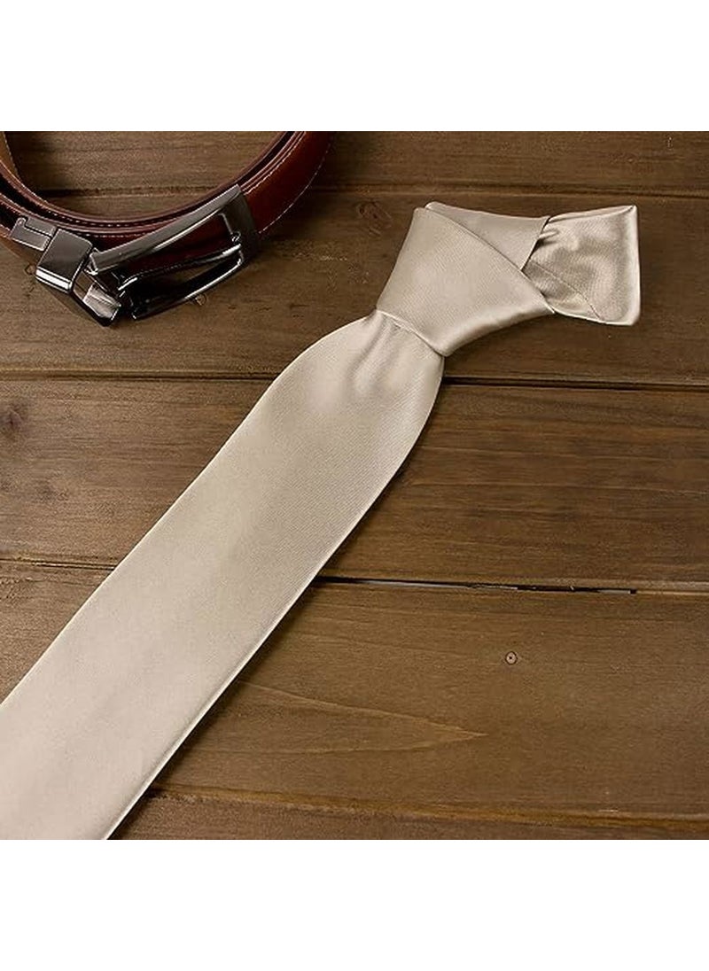 Trenderrs Men's Satin Tie and Handkerchief Set Men's Tie 