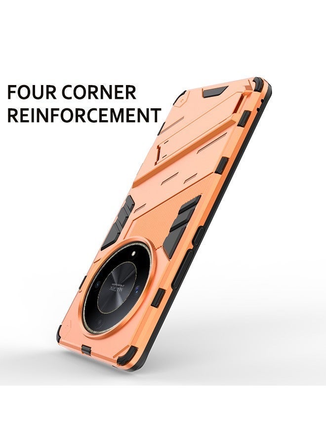 X-level HONOR X9b/X50 5g Case Cover with Dual Layer Anti-scratches Camera Protector Shockproof Protective Back Cover with Invisible Hands-free Holder Kickstand Protection Phone Accessory - Image 5