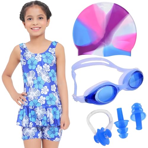 Wetex Premium Swimming Combo kit for Girls Women (6-7 Years, Light Blue) - Image 2