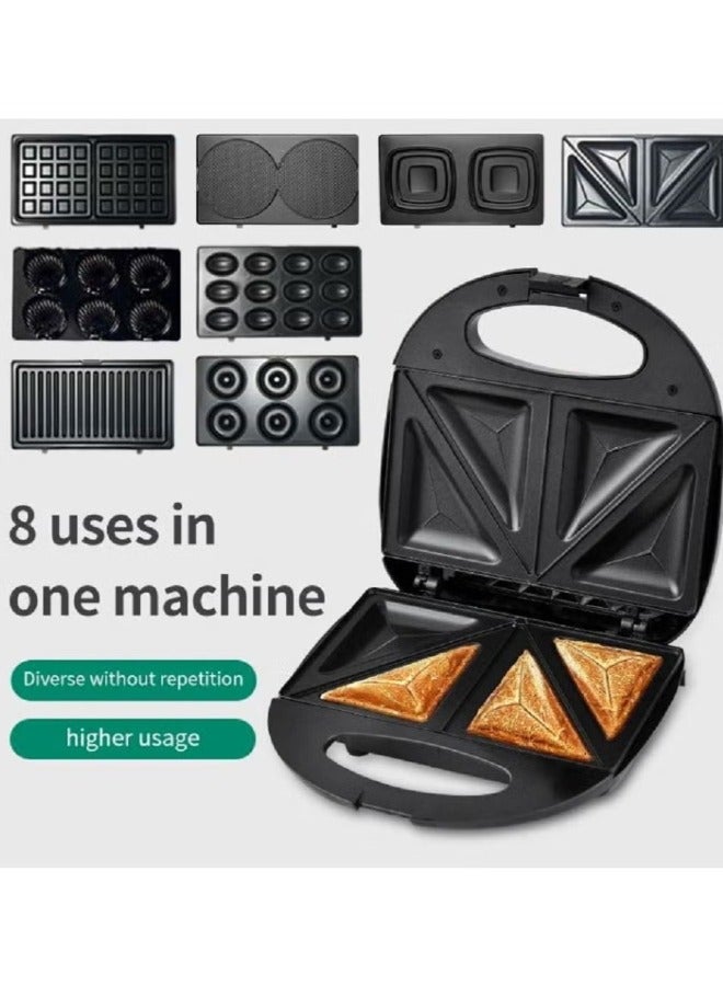 sokany 6 In 1 Sandwich Maker Set 800W Waffle Maker Non Stick Plate Double Side Heating Fired Steak 220-240VC Donut Maker 140 - Image 5