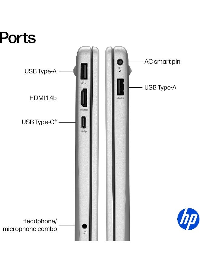 HP Laptop fd0113dx with 15.6" HD LED Display, Intel Core i3 - N305, 8 GB RAM, 128 GB SSD, Intel UHD Graphics, Window 11 Home, English Natural Silver English Natural Silver - Image 5