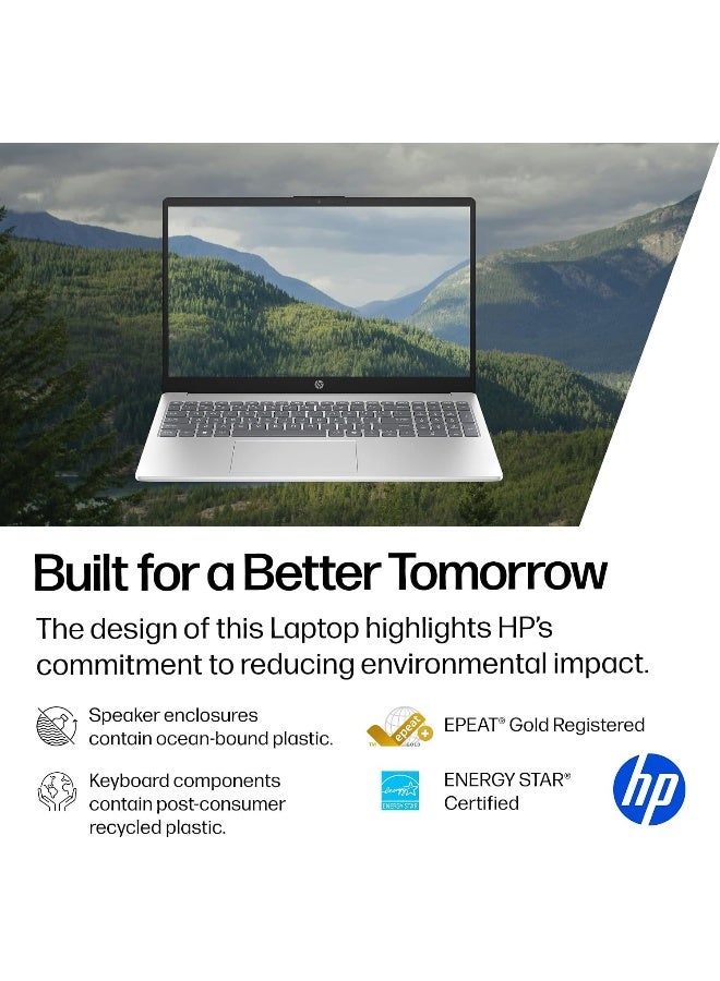 HP Laptop fd0113dx with 15.6" HD LED Display, Intel Core i3 - N305, 8 GB RAM, 128 GB SSD, Intel UHD Graphics, Window 11 Home, English Natural Silver English Natural Silver - Image 3