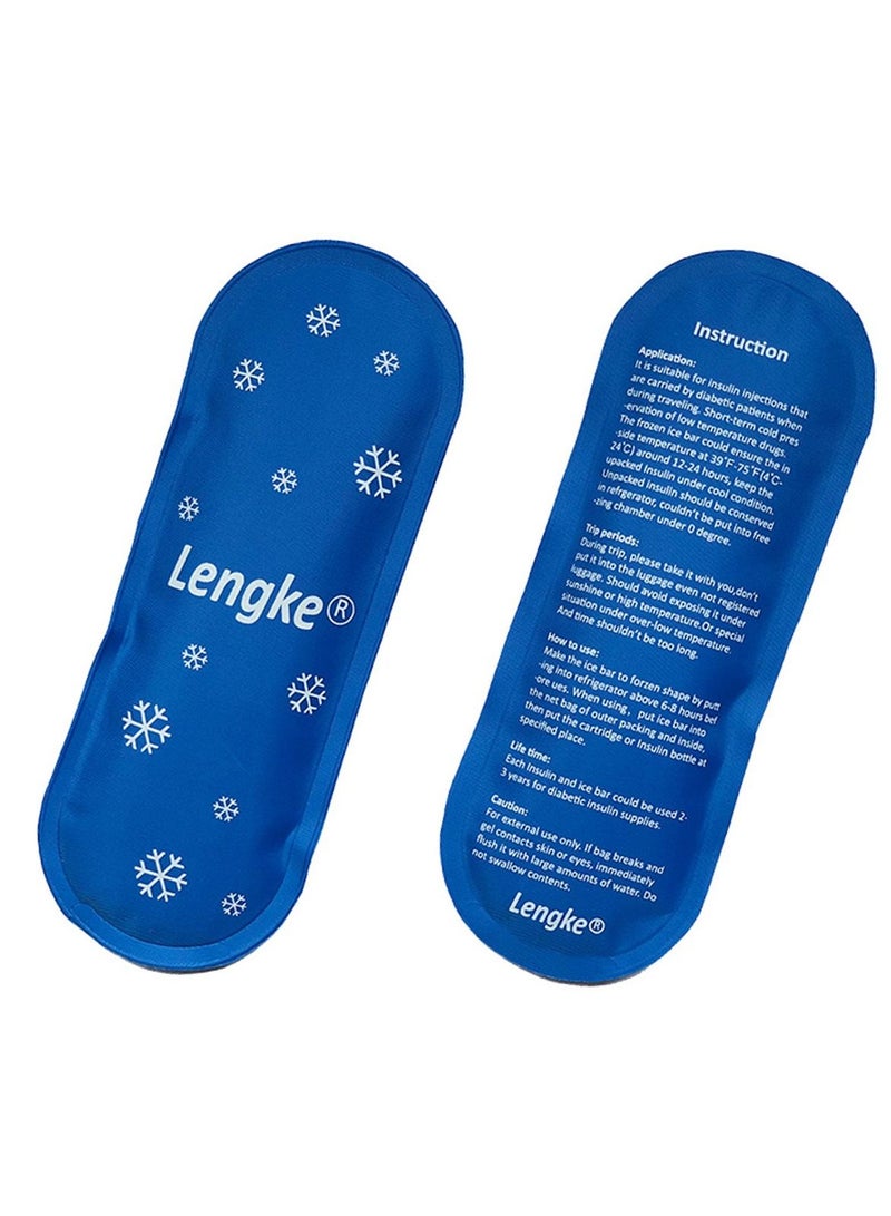 Leng Ke 2-Piece Ice Packs for Insulin Cooler Travel Case Reusable Suitable - Image 2