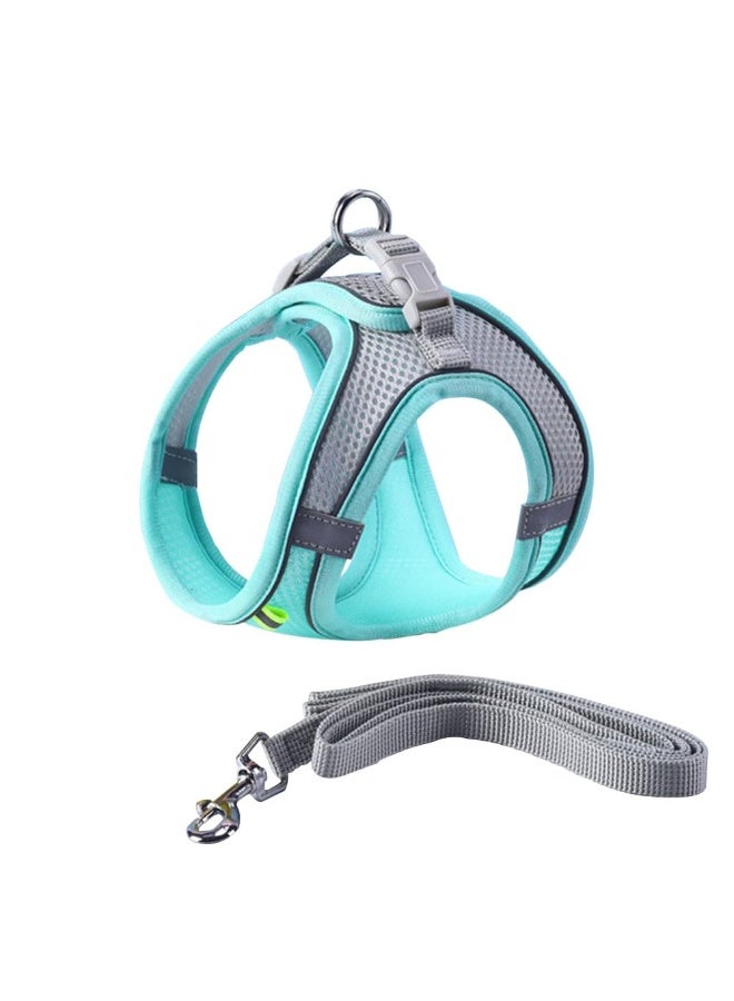 JZS Dog Harness No Pull Dog Vest Harness Sport Harness with Handle-Dog Harnesses Reflective Adjustable for Small and Medium Dogs(Green,S) - Image 1