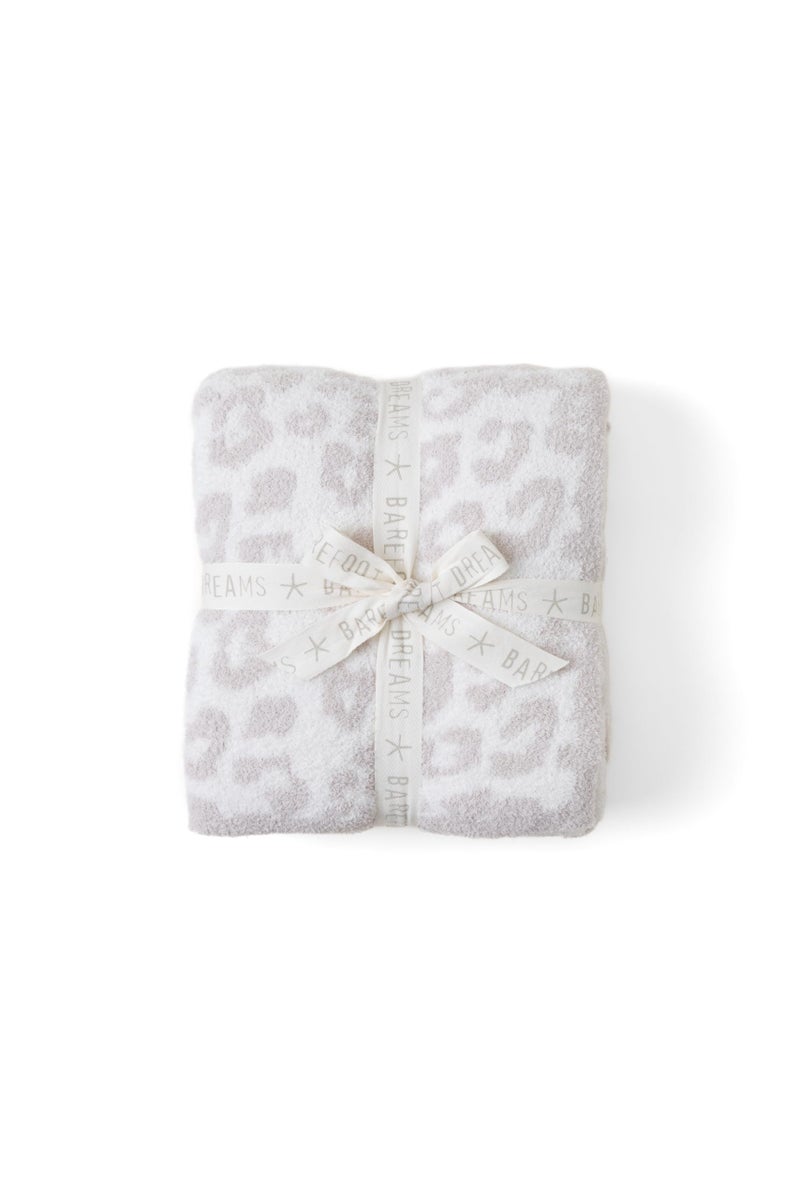 Barefoot DreamsÂ® CozyChicÂ® Barefoot in The Wild Throw, Cream-Stone, 54"x72"