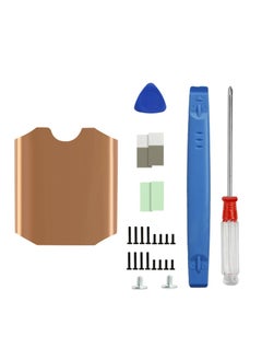 Steam Deck SSD Heatsink Thermal Pad, M.2 2230 NVME SSD Copper Heat Sink Cooling Thermal Pastes, Back Screws Replacements, Back Cover Opening Tools Screwdriver Repair Kit for Stream Deck SSD