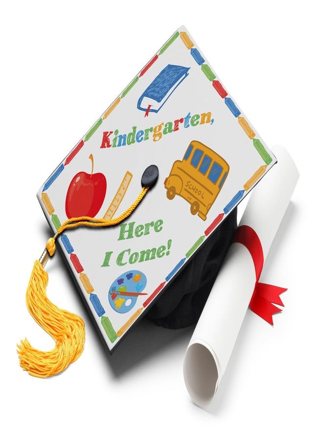 ADVANSYNC Kindergarten, Here I Come! Graduation Cap Topper - Image 1